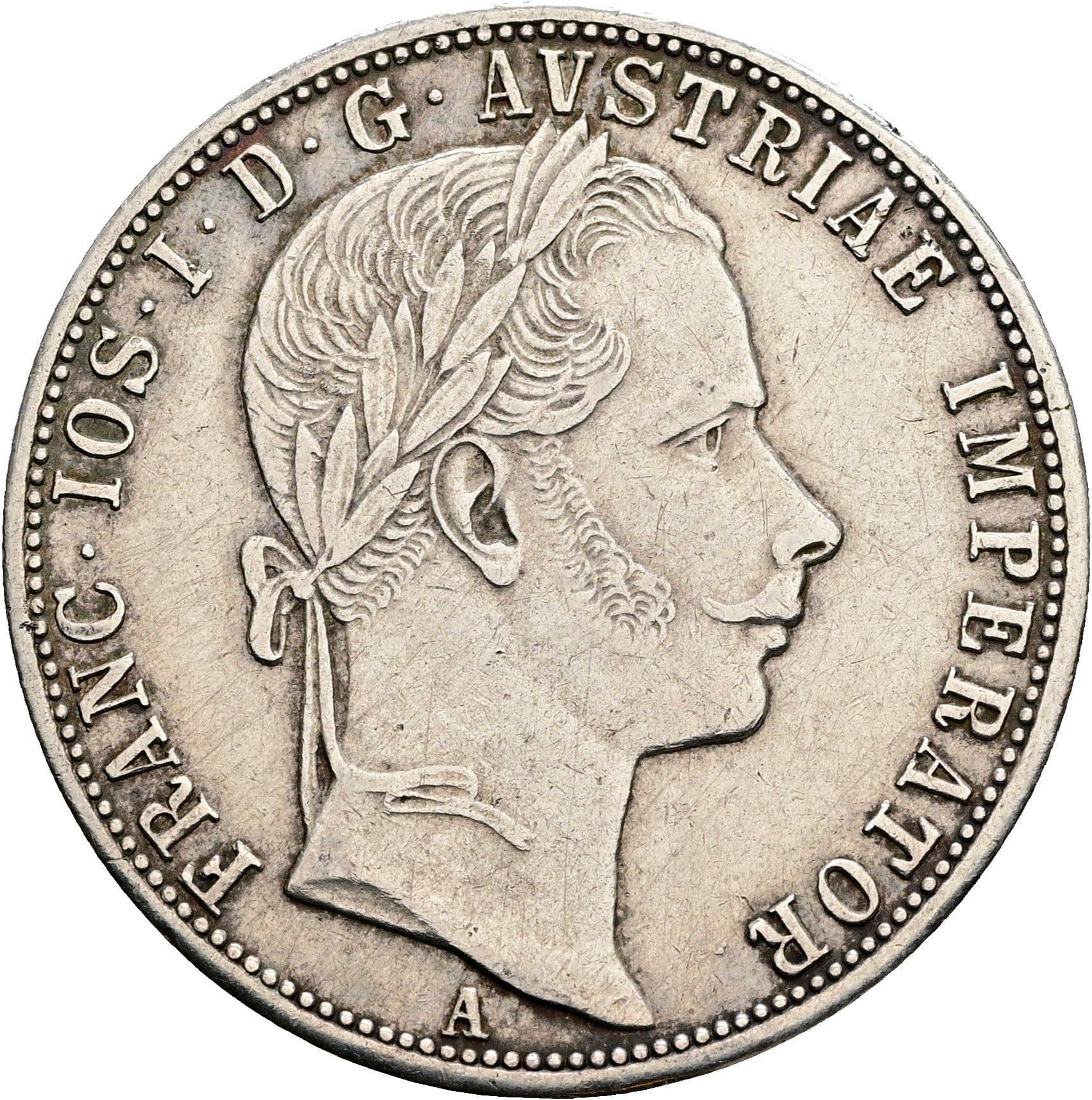 1 Gulden Franz Joseph I. 1848-1916 1859 A – Vorderseite