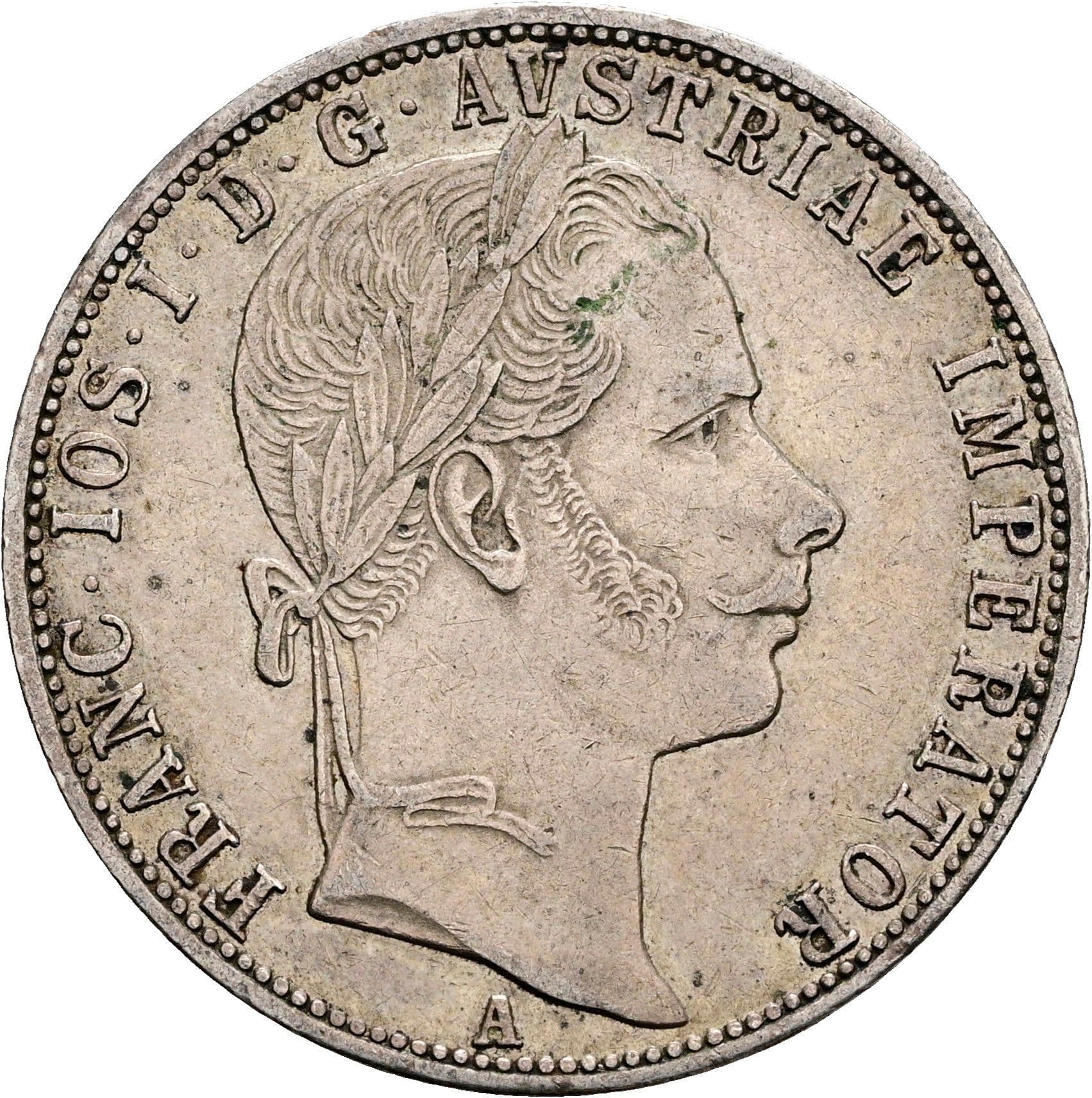 1 Gulden Franz Joseph I. 1848-1916 1860 A – Vorderseite