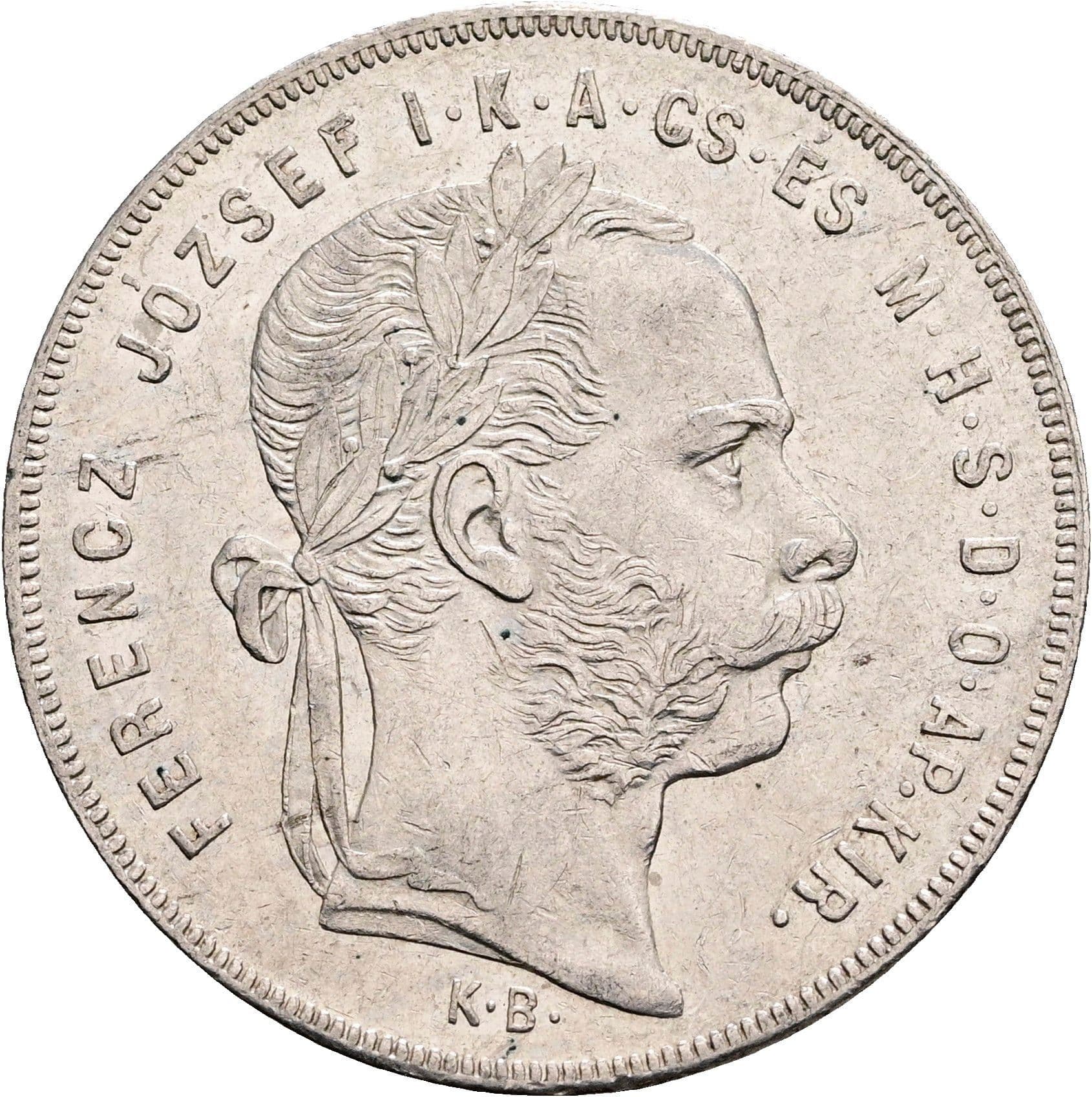 1 Forint Franz Joseph I. 1848-1916 1879 KB – Vorderseite