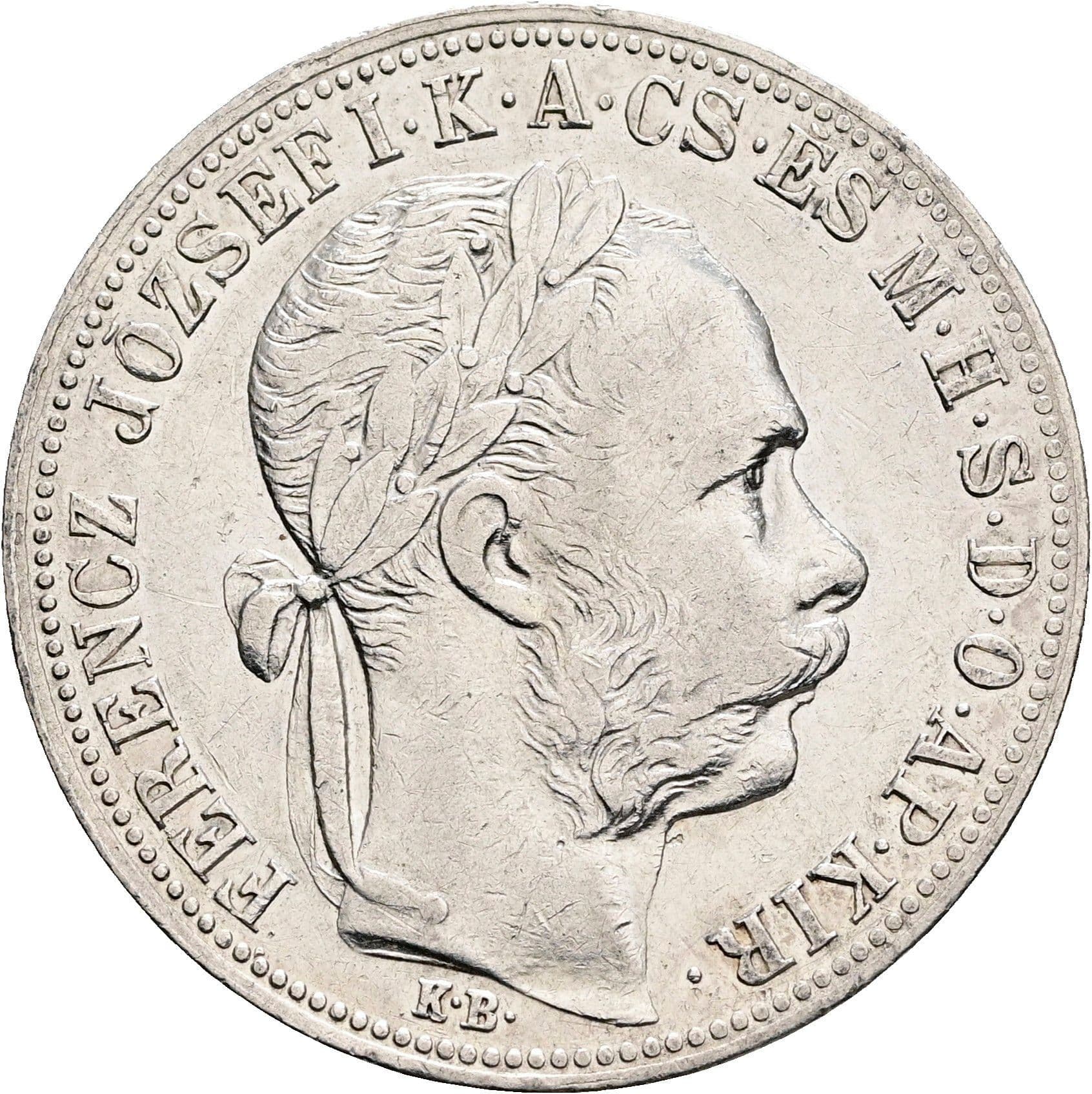 1 Forint Franz Joseph I. 1848-1916 1883 KB – Vorderseite