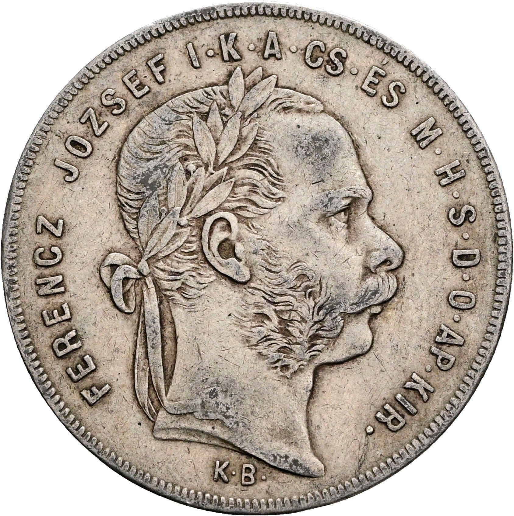1 Forint Franz Joseph I. 1848-1916 1879 KB – Vorderseite