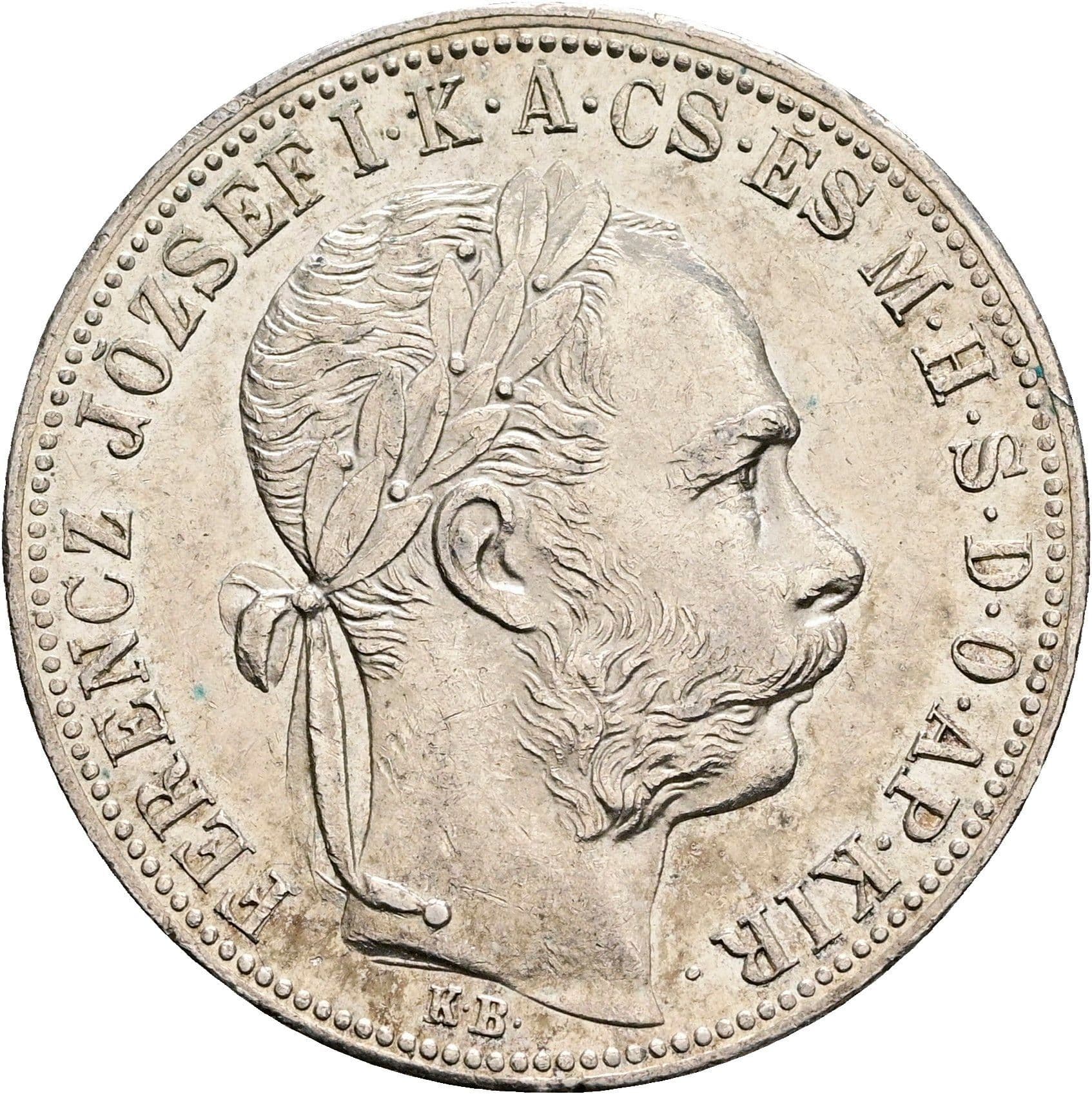 1 Forint Franz Joseph I. 1848-1916 1883 KB – Vorderseite