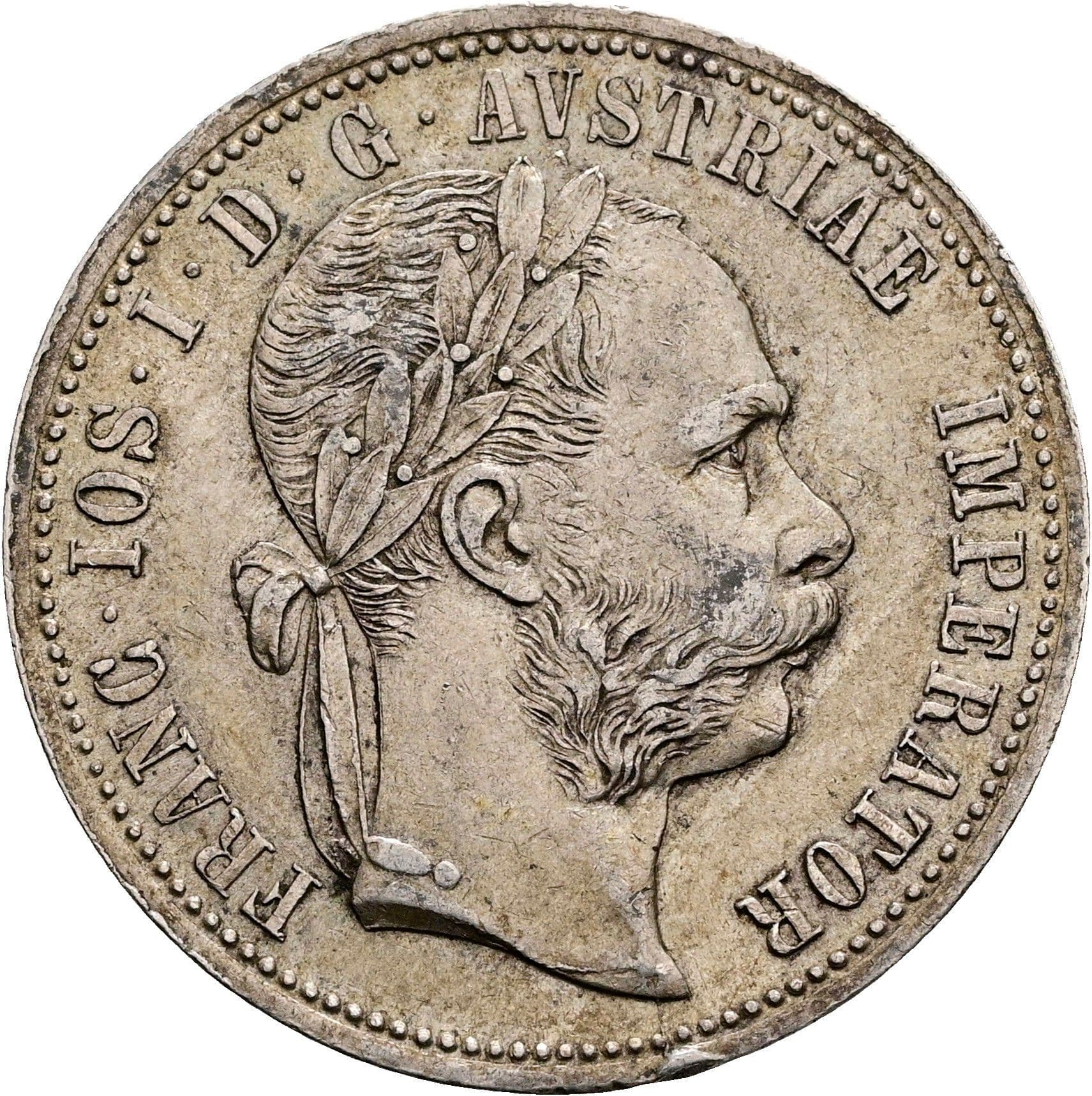 1 Gulden Franz Joseph I. 1848-1916 1876 – Vorderseite