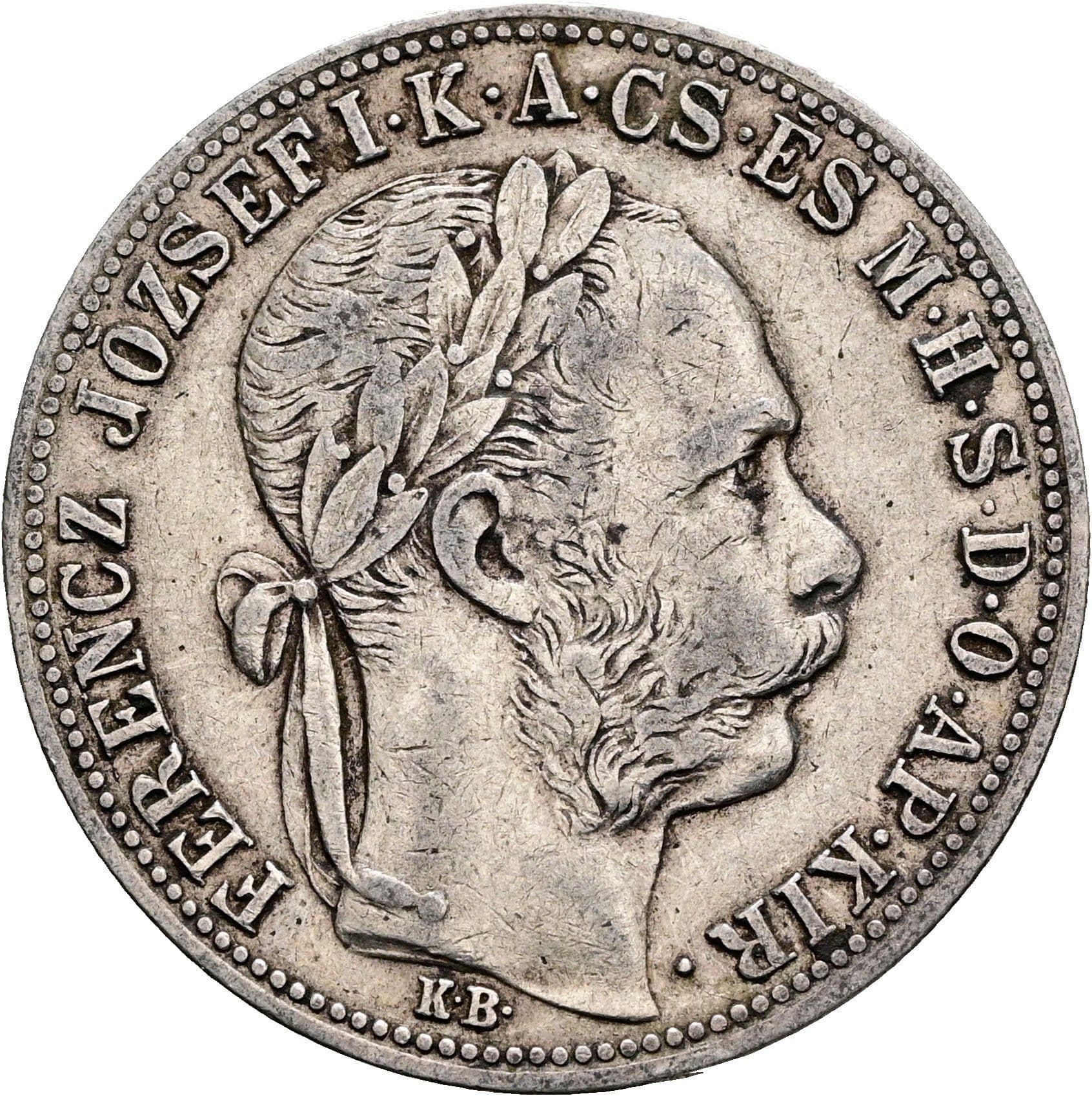 1 Forint Franz Joseph I. 1848-1916 1883 KB – Vorderseite