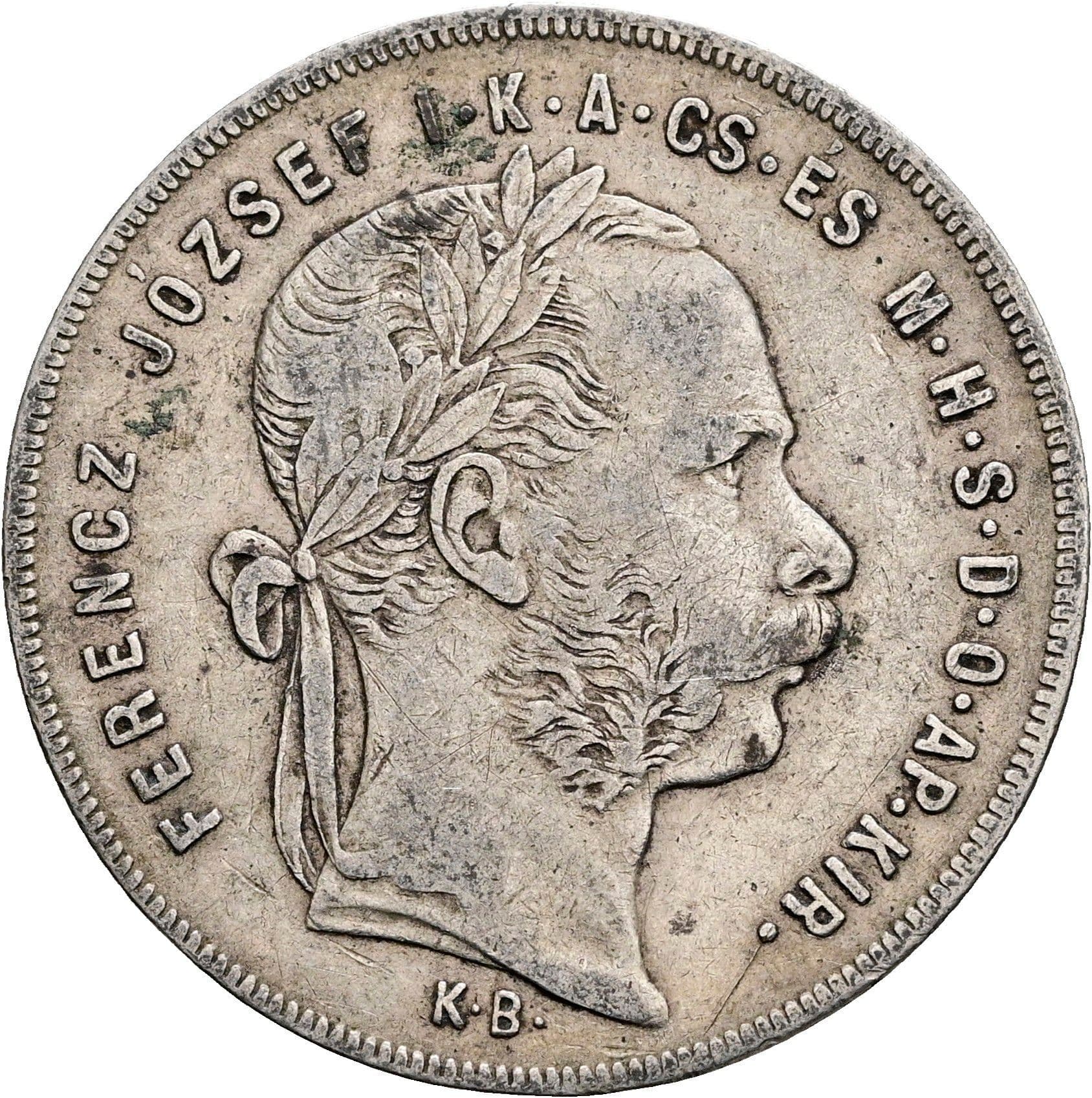 1 Forint Franz Joseph I. 1848-1916 1879 KB – Vorderseite