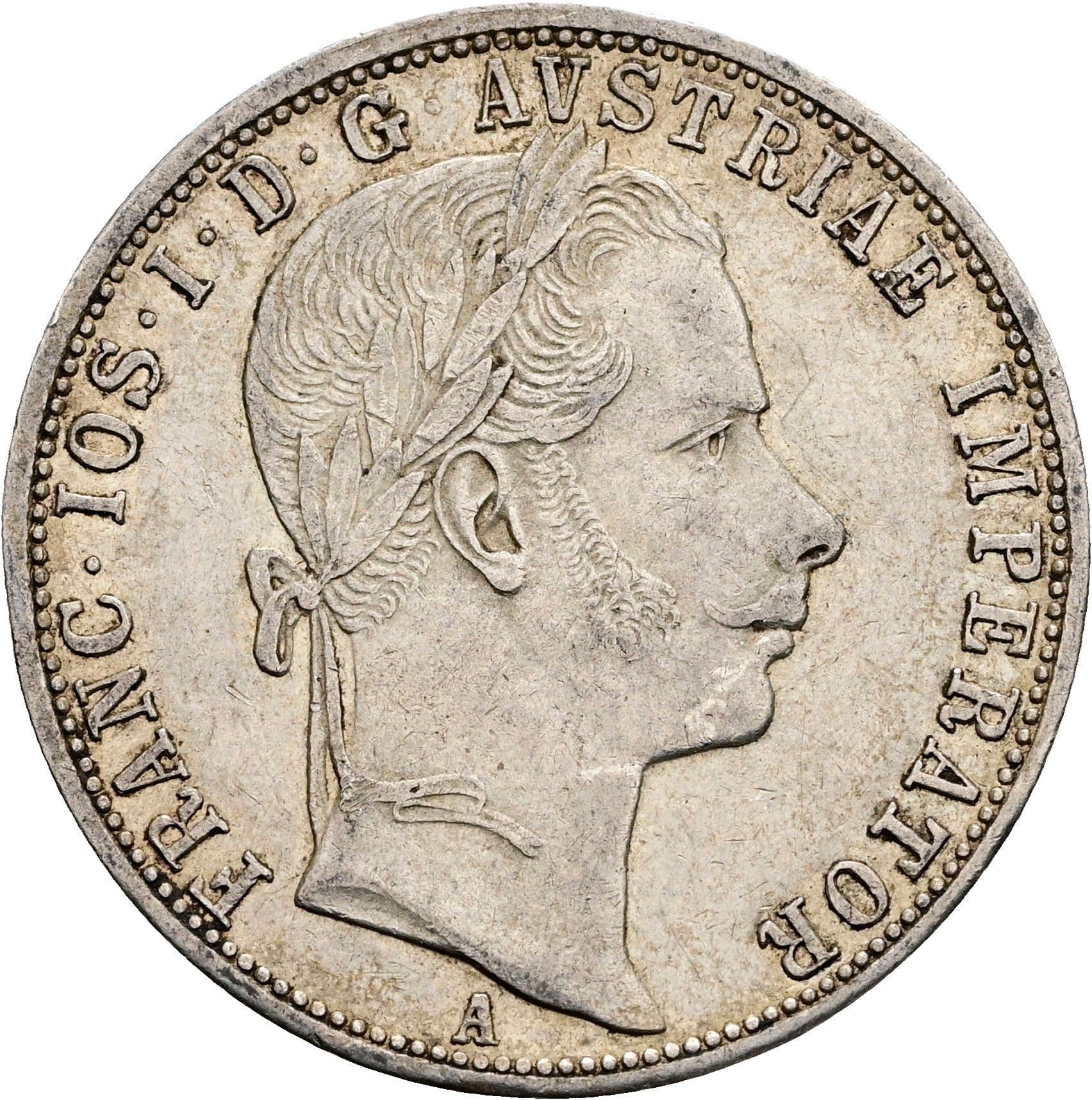 1 Gulden Franz Joseph I. 1848-1916 1860 A – Vorderseite