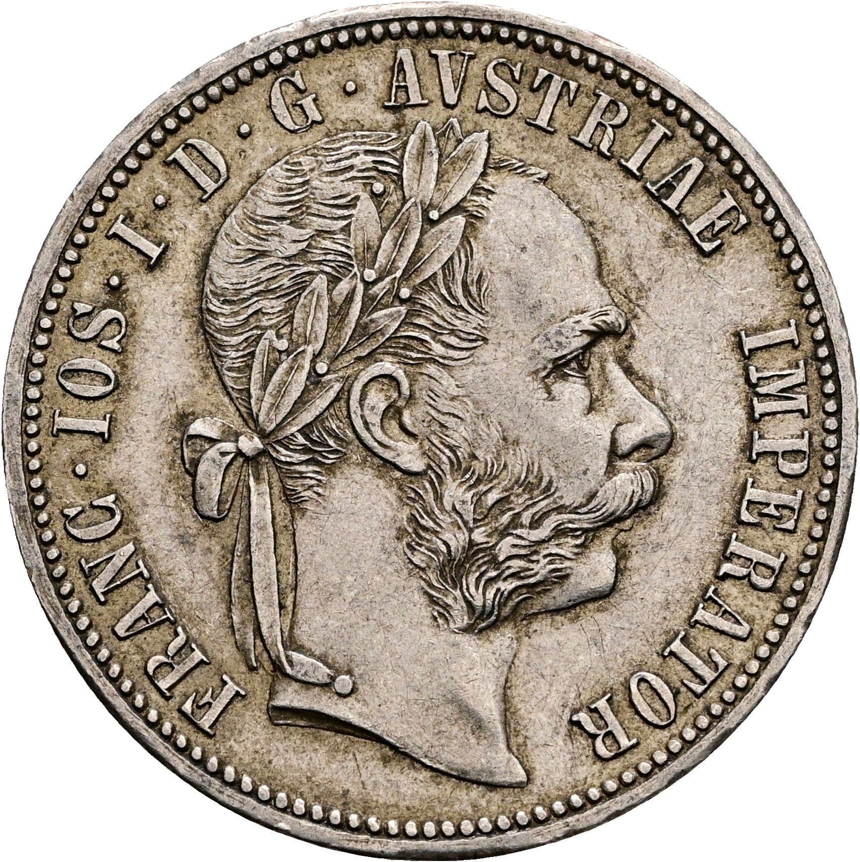 1 Gulden Franz Joseph I. 1848-1916 1878 – Vorderseite