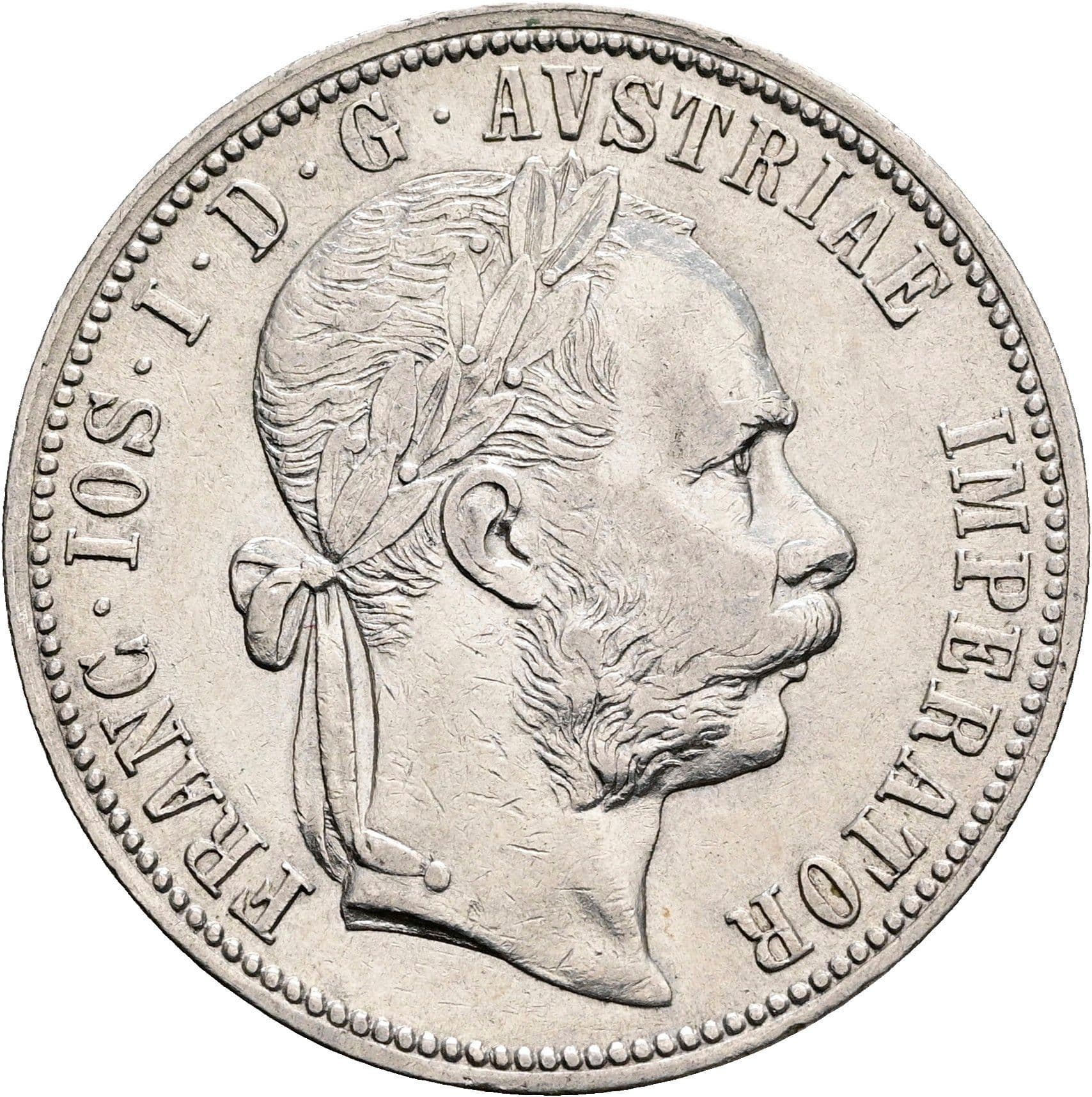 1 Gulden Franz Joseph I. 1848-1916 1888 – Vorderseite