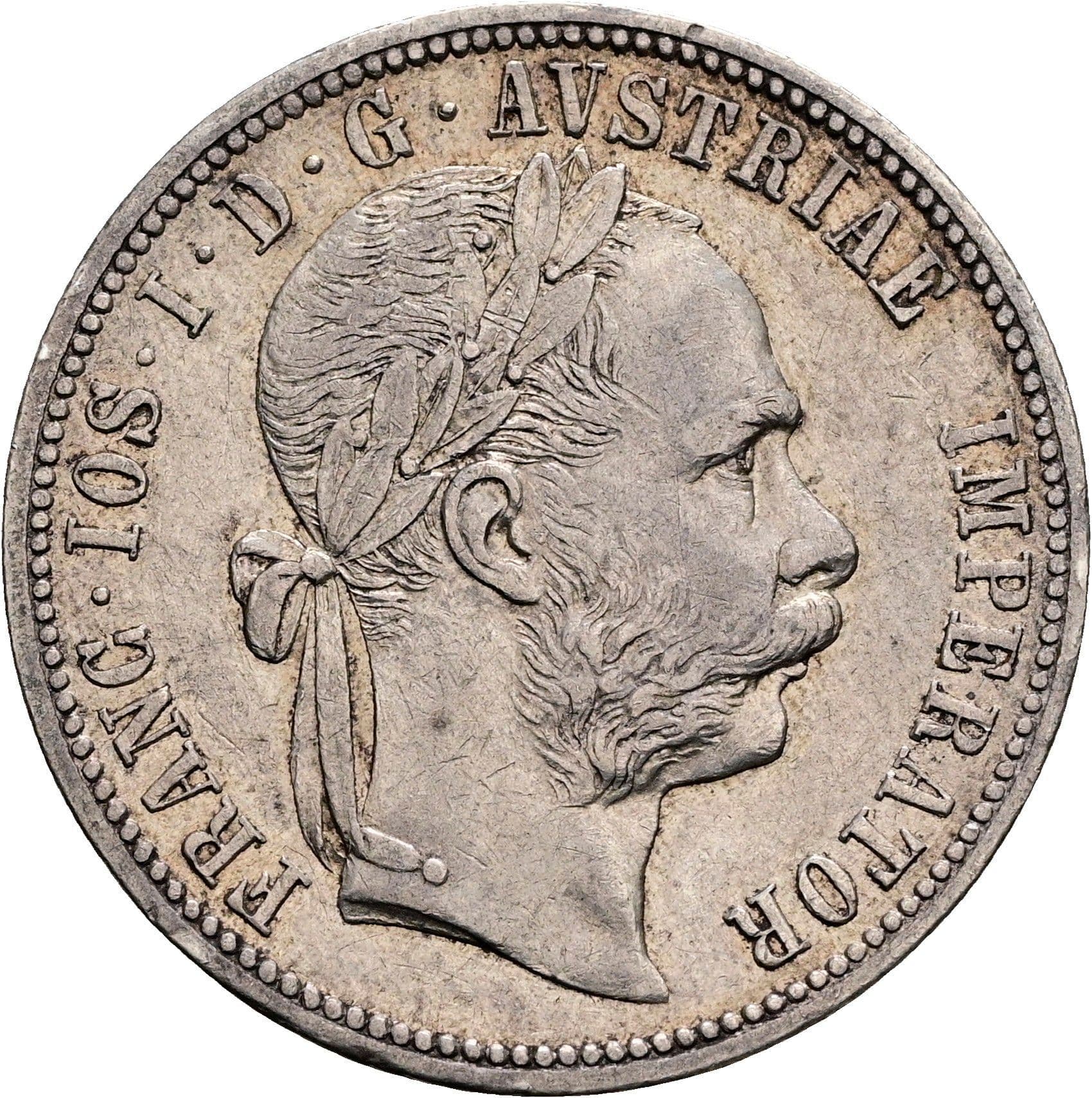 1 Gulden Franz Joseph I. 1848-1916 1878 – Vorderseite