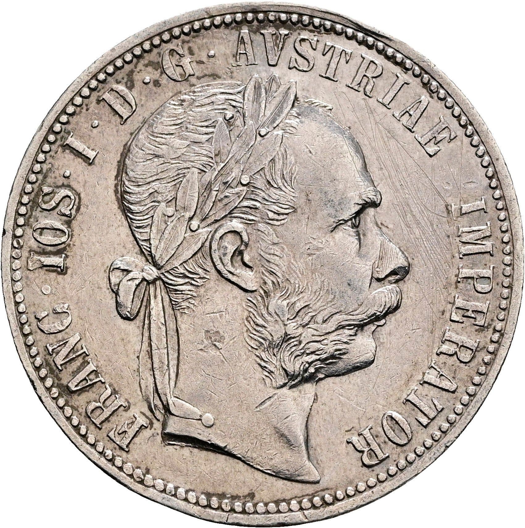 1 Gulden Franz Joseph I. 1848-1916 1886 – Vorderseite