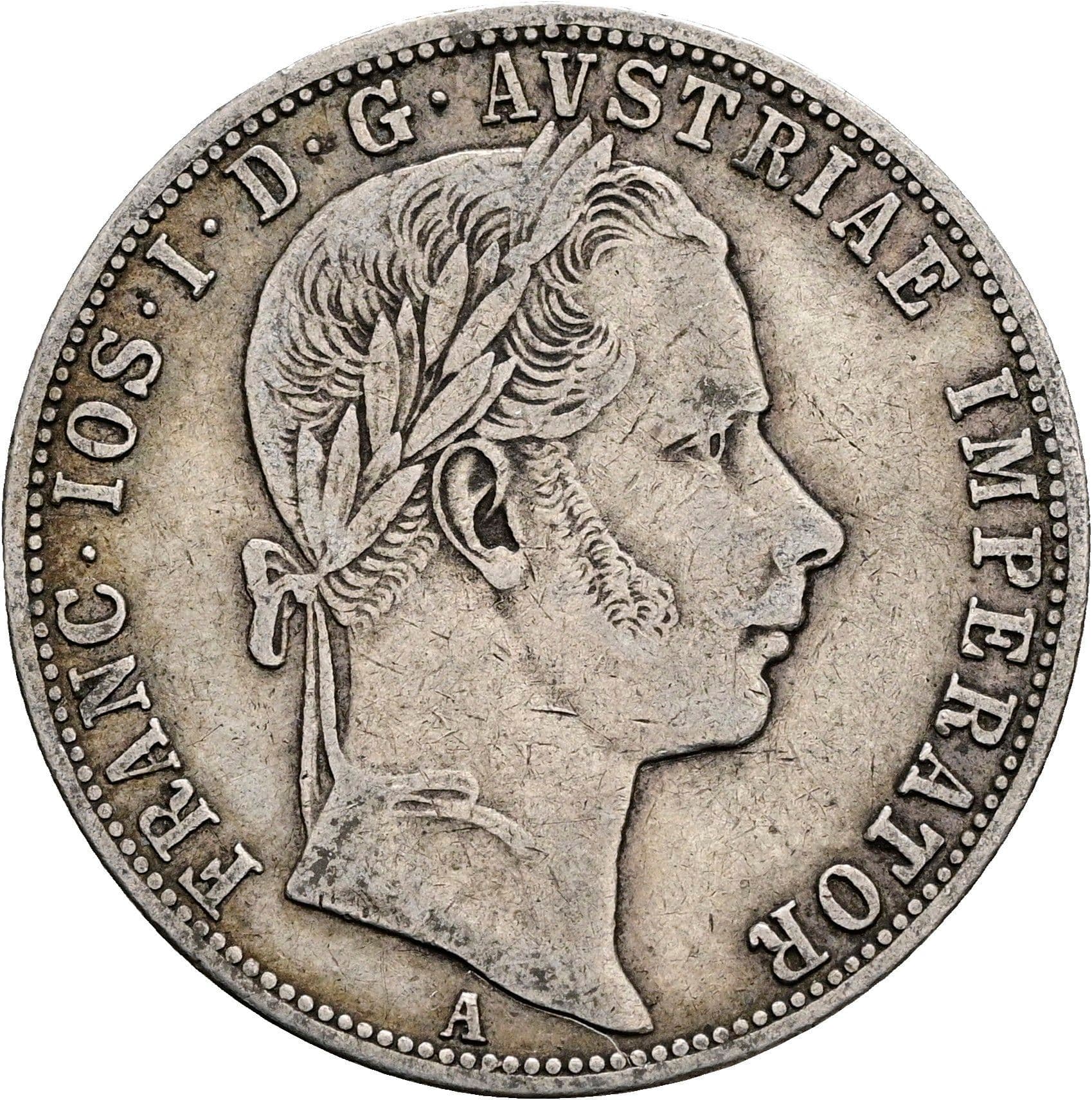1 Gulden Franz Joseph I. 1848-1916 1859 A – Vorderseite