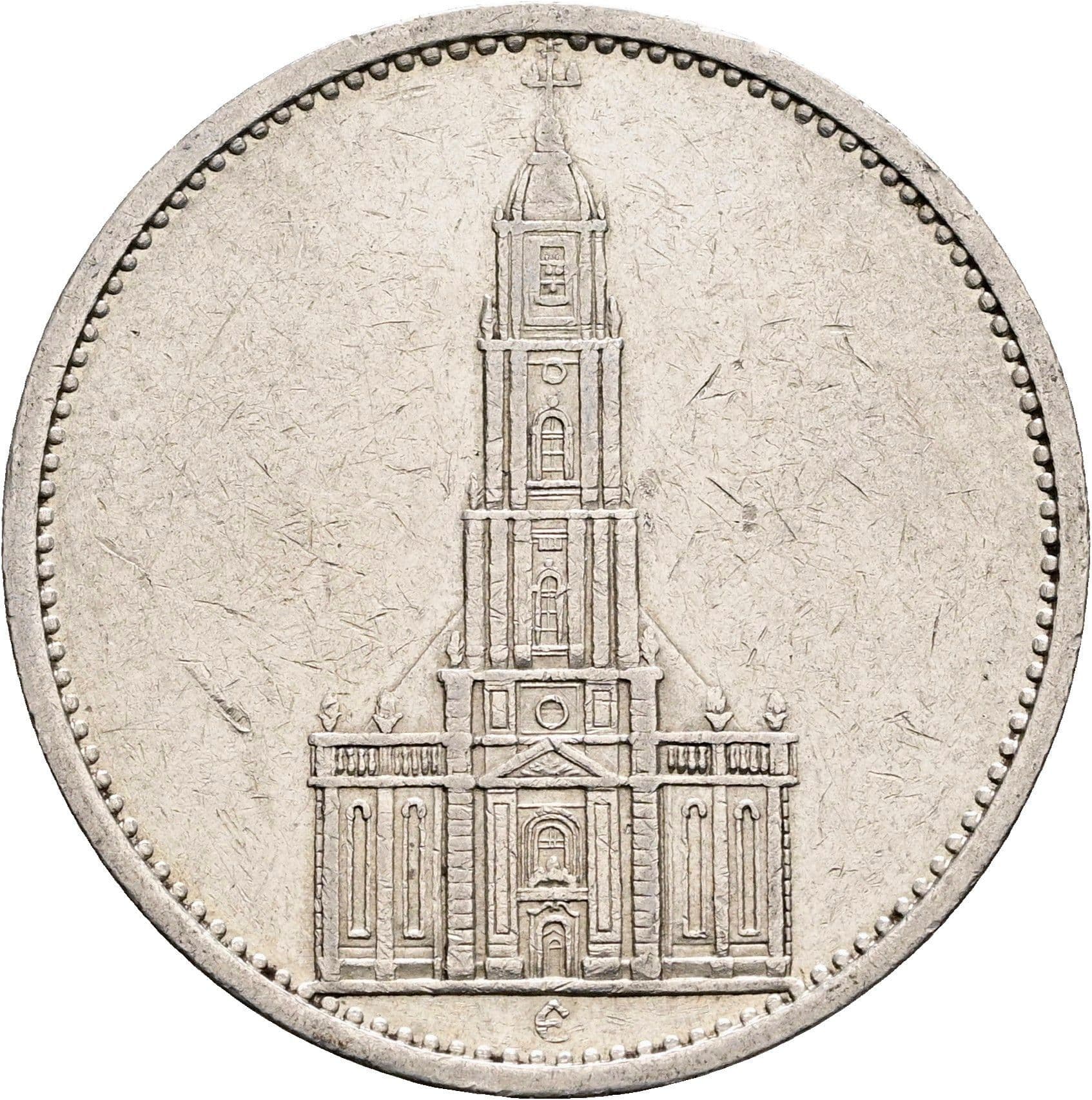 5 Reichsmark 1934 E – Vorderseite
