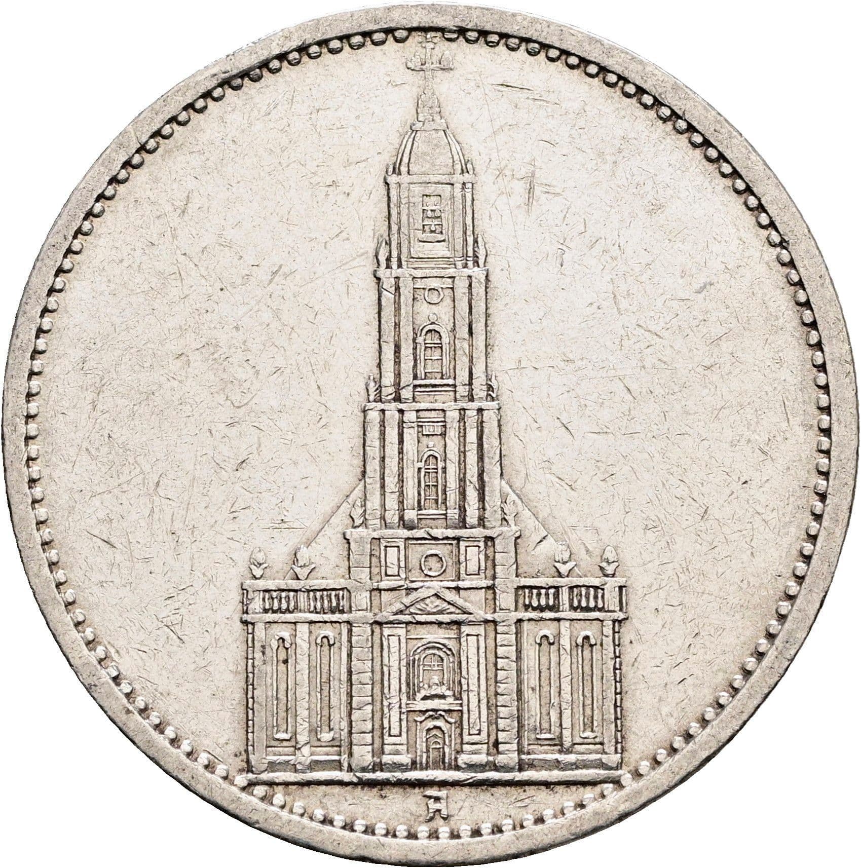 5 Reichsmark 1934 A – Vorderseite