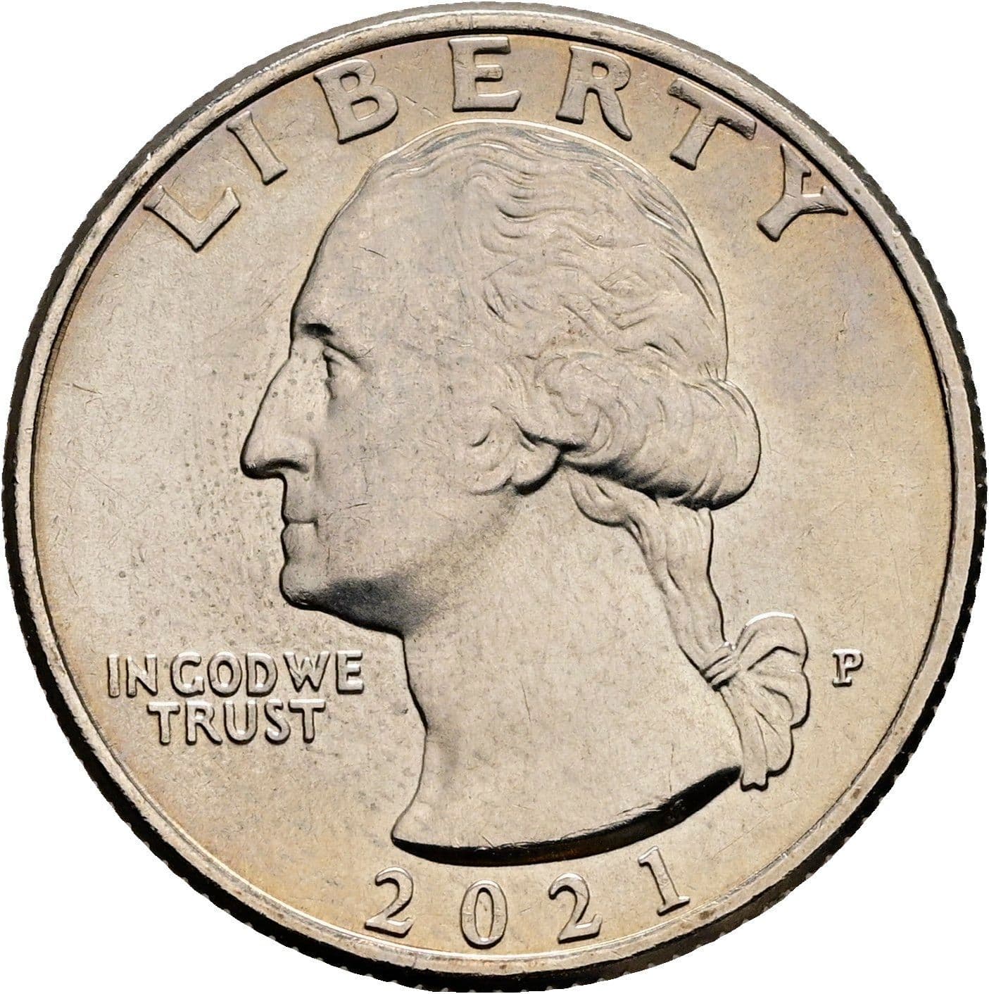 Quarter Dollar 2021 P – Vorderseite