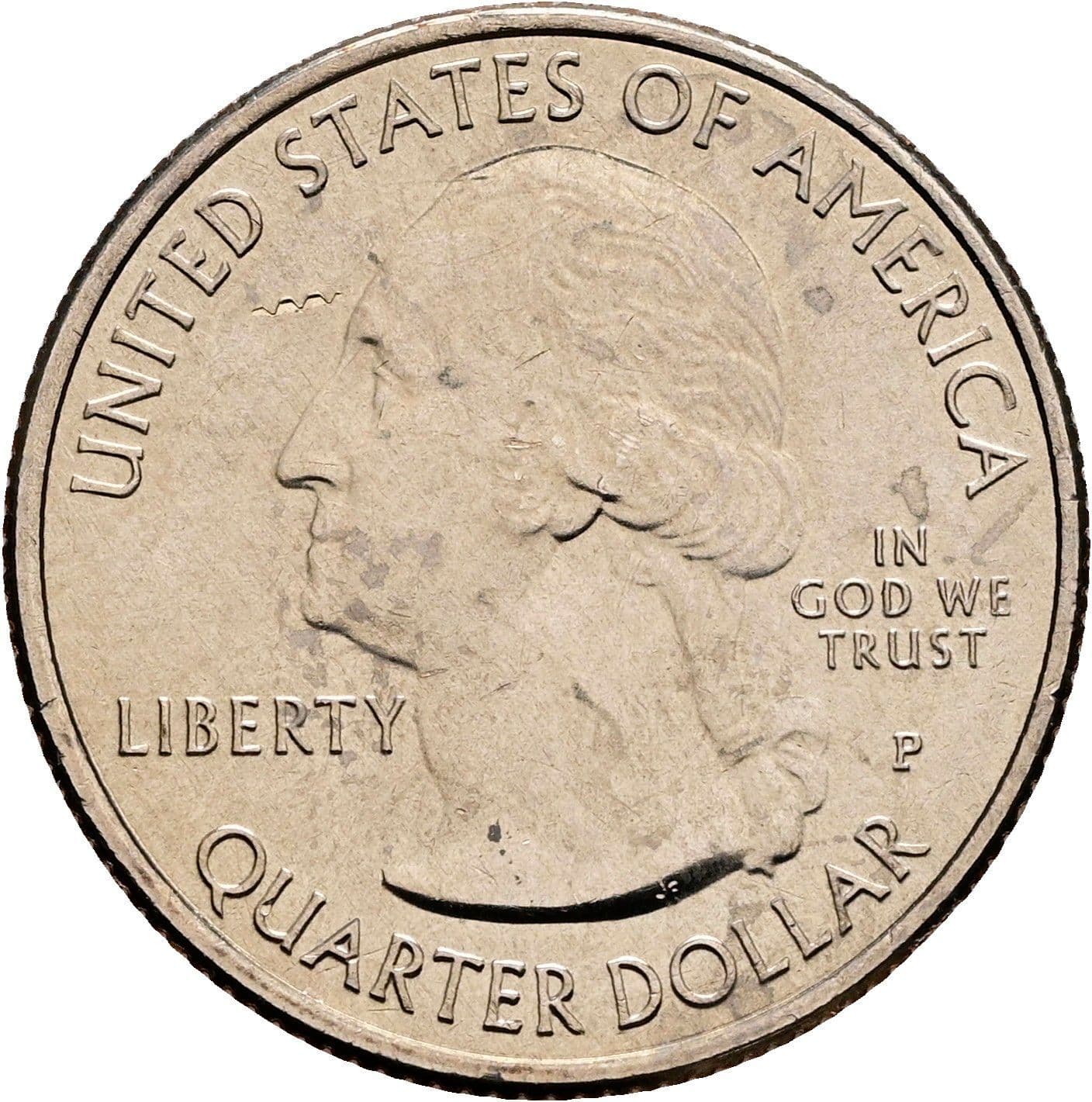 Quarter Dollar 2017 P – Vorderseite