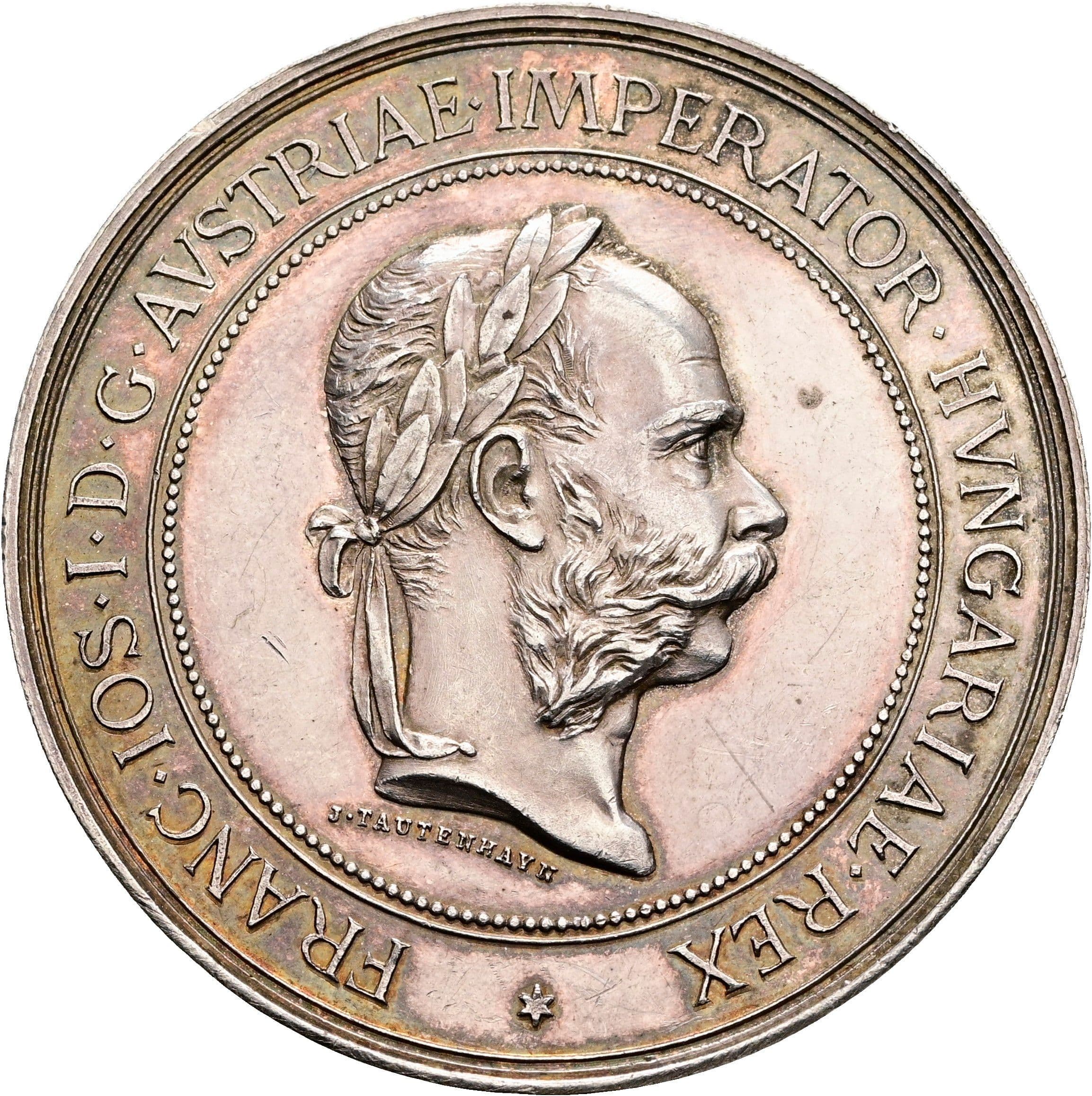 Silbermedaille "Staatspreis für Pferdezucht" Franz Joseph I. 1848-1916 o. J. – Vorderseite