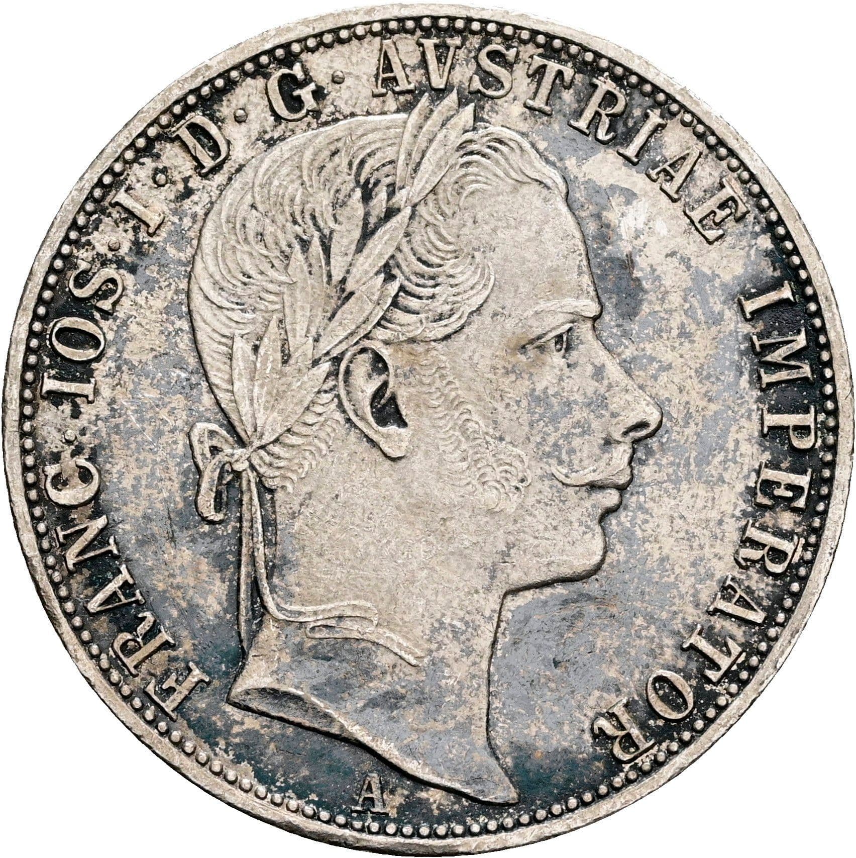 1 Gulden Franz Joseph I. 1848-1916 1860 A – Vorderseite