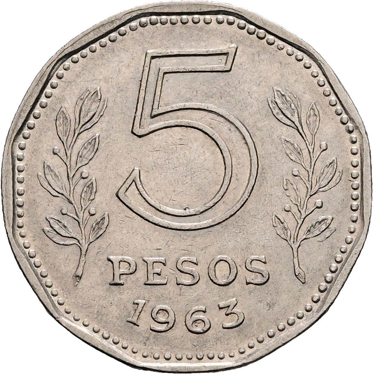 5 Pesos 1963 – Vorderseite