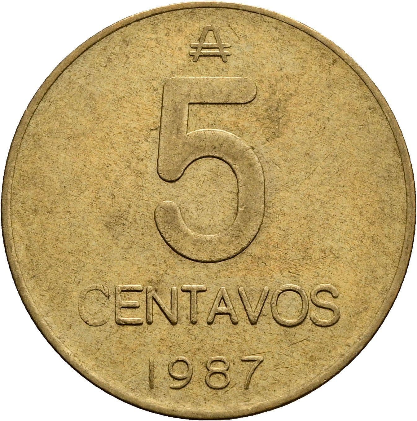 5 Centavos 1987 – Vorderseite