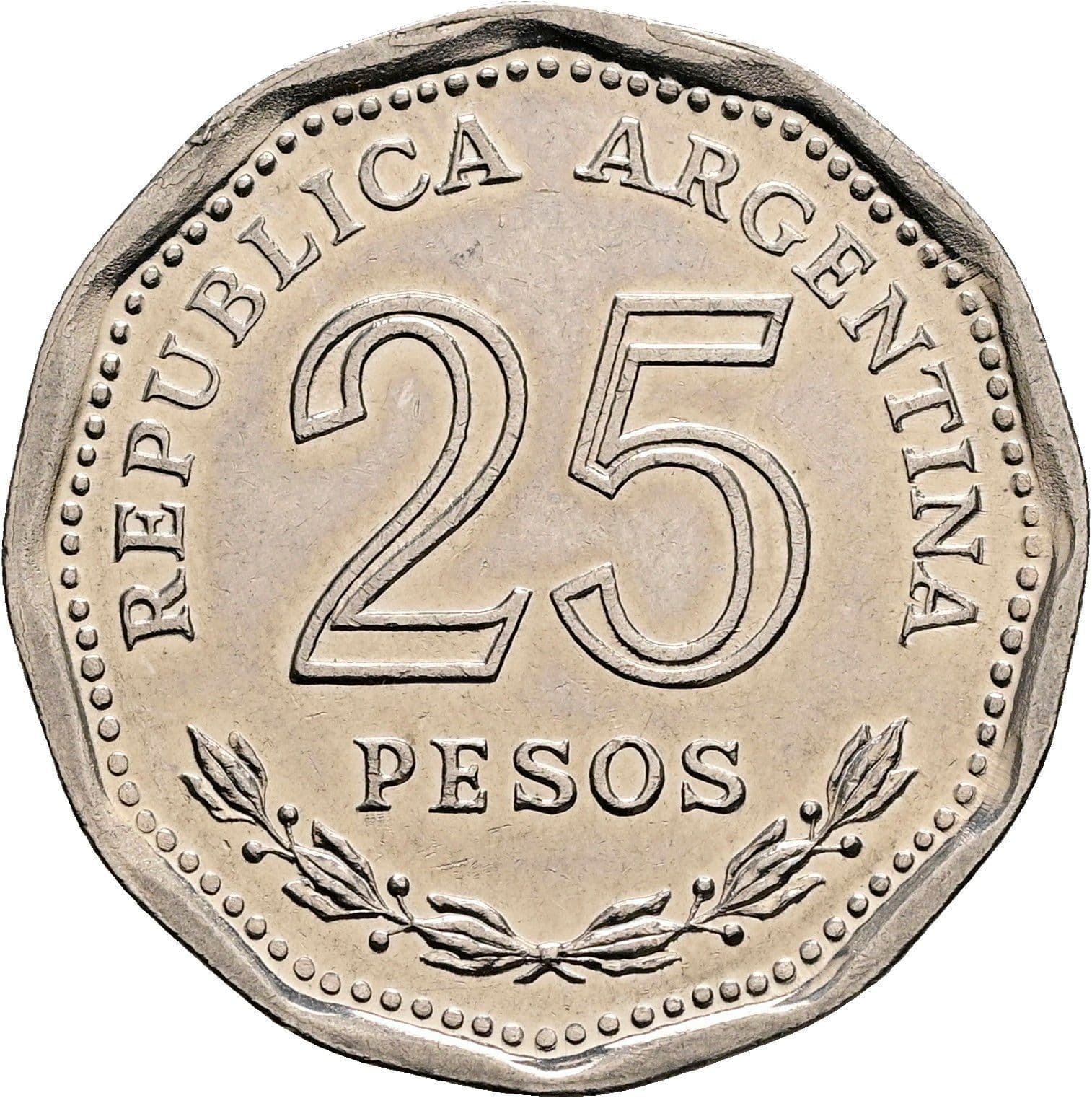 25 Pesos 1968 – Vorderseite